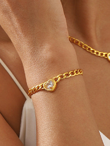 Chains Heart Shape Bracelet Accessories