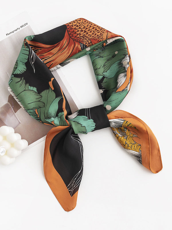 Flower Print Scarf