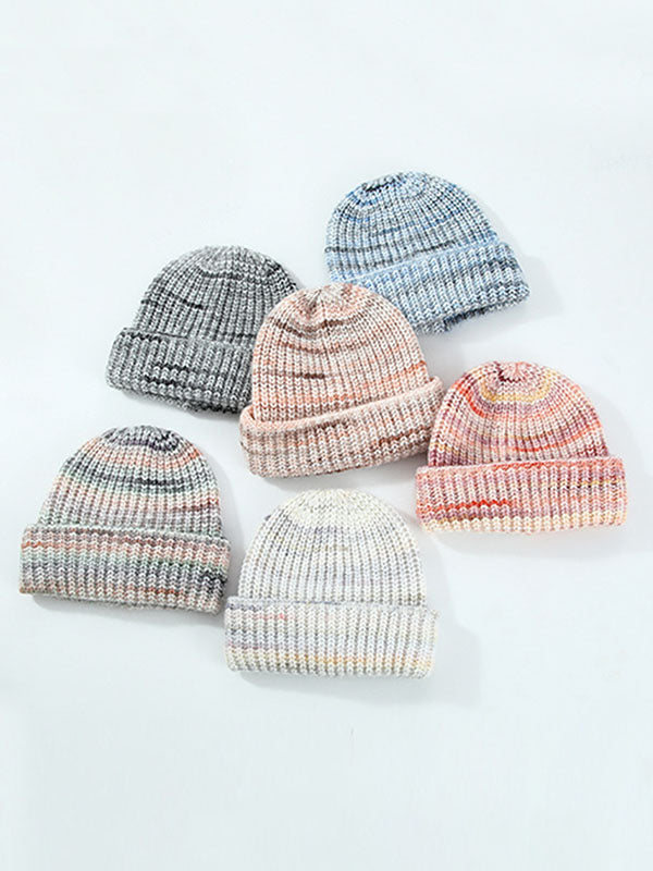 Contrast Color Keep Warm Knitted Hats