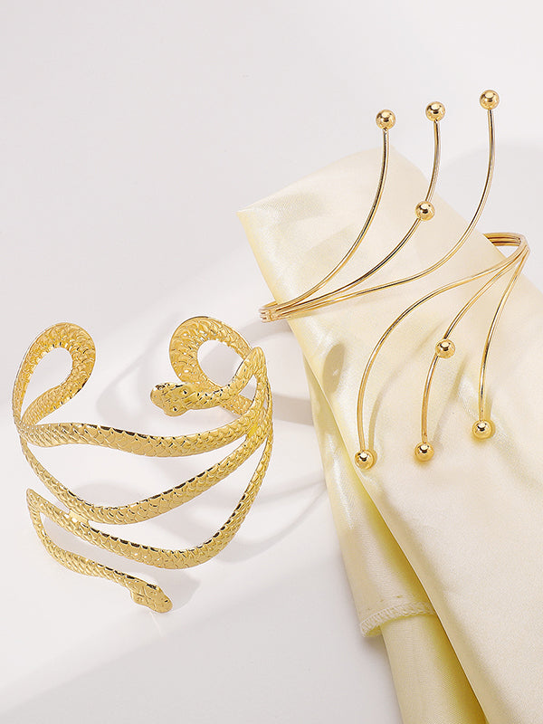 Adjustable Geometric Snake Shape Armlet Accessories