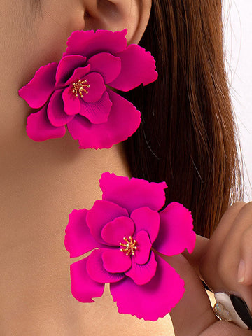 Flower Shape Earrings Accessories