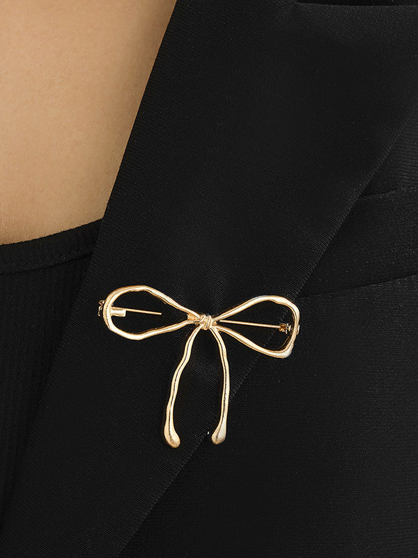 Bowknot Solid Color Brooch Accessories