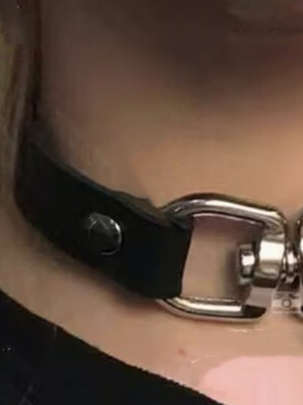 Leather Choker Necklace