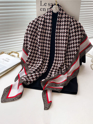 Plaid Printed Sun protection Shawl&Scarf