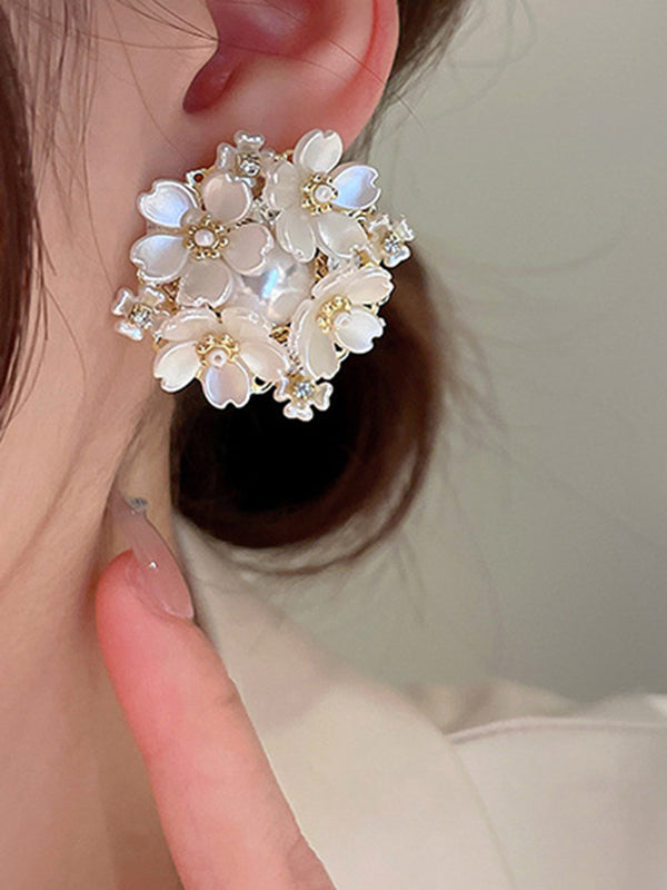 Flower Shape Normcore Earrings Accessories