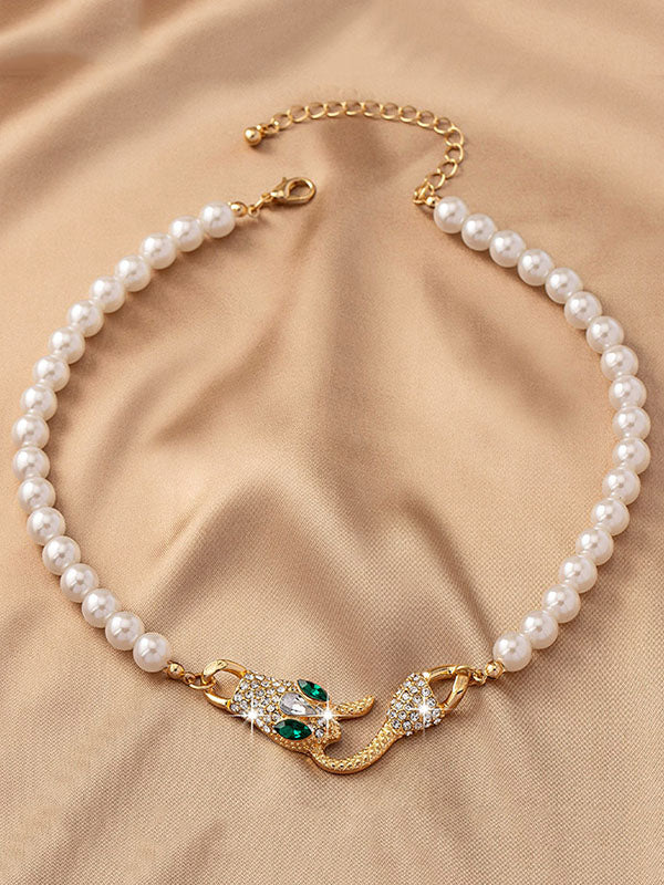 Beaded Snake Shape Necklaces Accessories Dainty Necklace