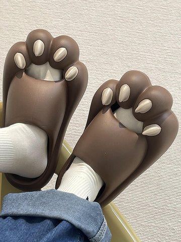 Cat Paw Shape Hollow Slippers