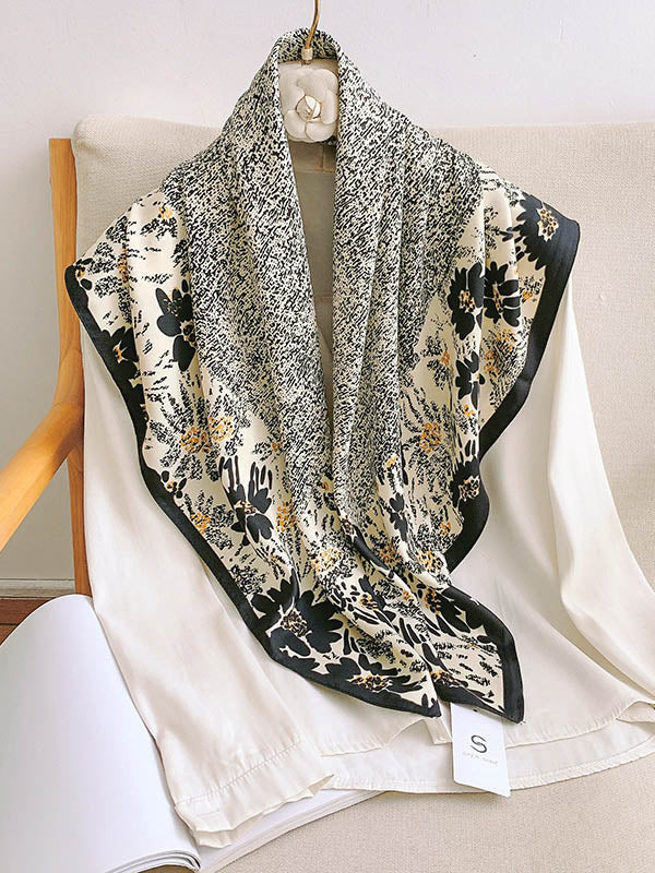 Flower Print Scarf