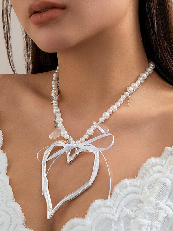 Beaded Heart Shape Necklaces Accessories Dainty Necklace