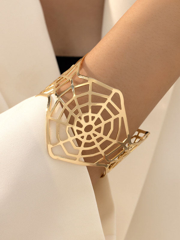 Geometric Hollow Solid Color Bracelet Accessories