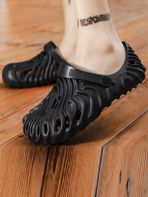 Hollow Round-Toe Slippers Crocs