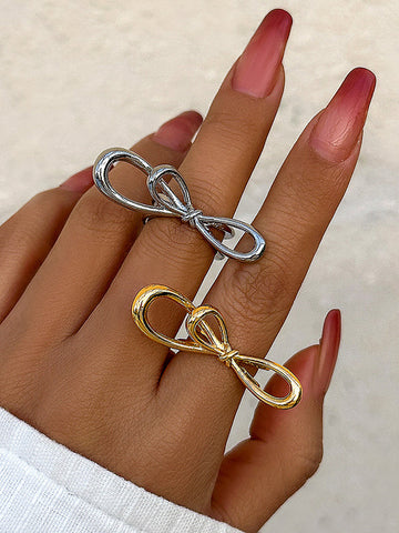 Bowknot Geometric Rings Accessories