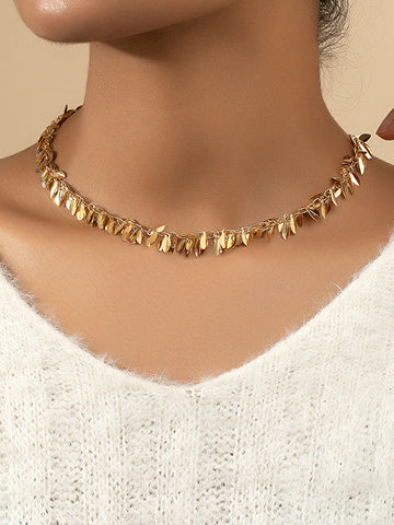 Leaf Tasseled Necklaces Accessories