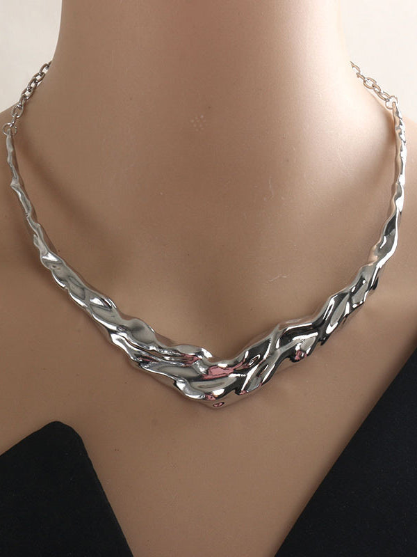 Chains Geometric Plain Necklaces Accessories