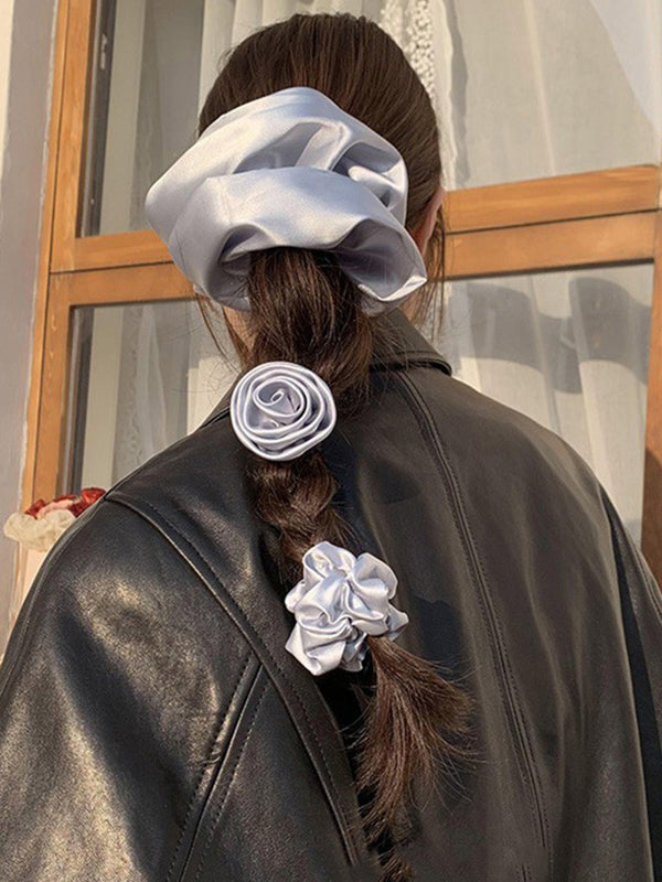 Elasticity Solid Color Scrunchy Hair Accessories