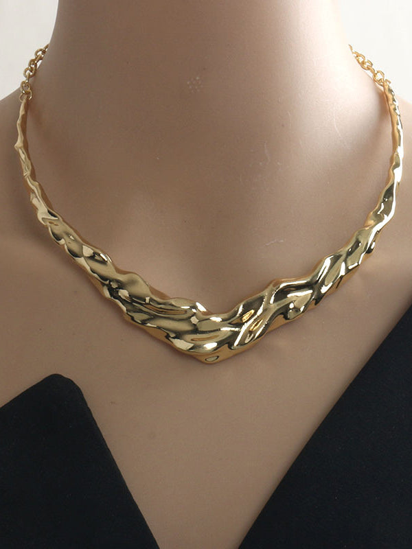 Chains Geometric Solid Color Necklaces Accessories