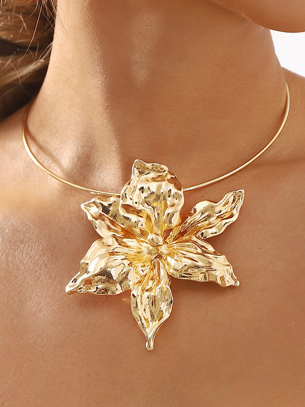 Flower Shape Ringent Necklaces Accessories