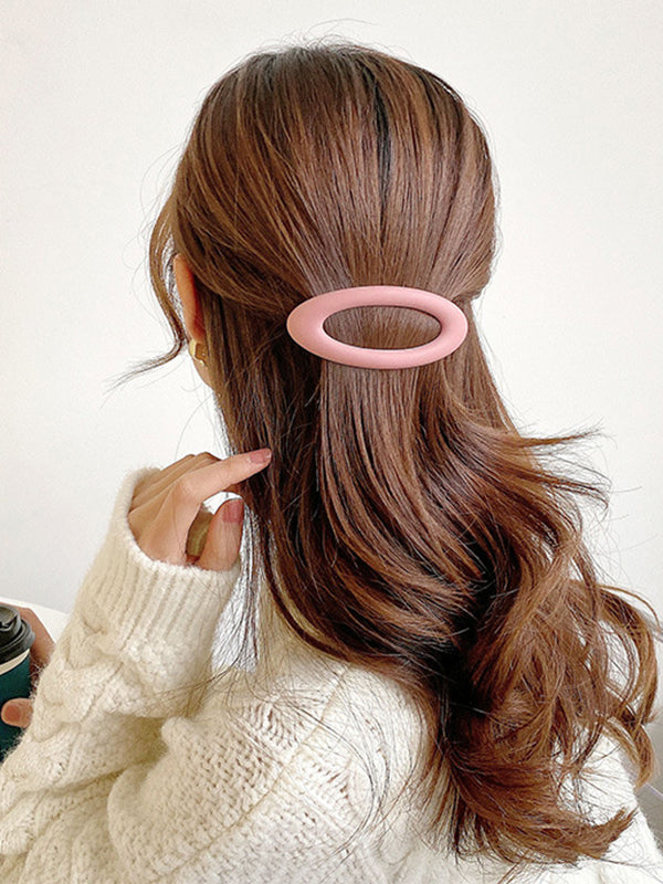 Geometric Hollow Hair Clips