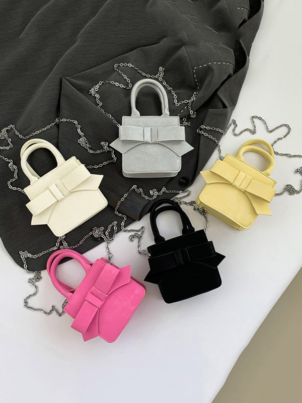 Bowknot Chains Split-Joint Handbags Crossbody Bags Bags Accessories Bags