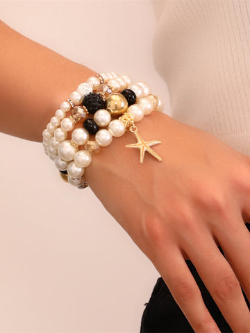 Beaded Contrast Color Bracelet Accessories