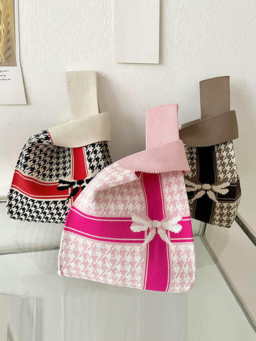 Printed Woven Handbag Bags Accessories