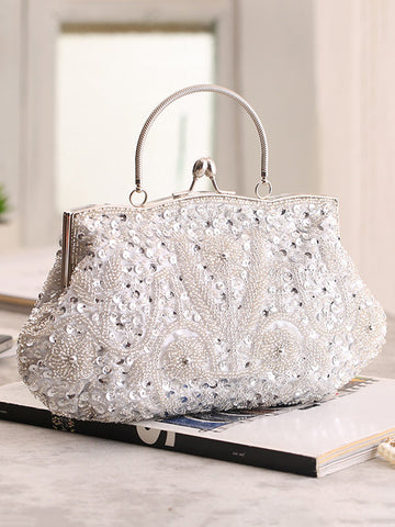 Vintage Evening Beaded Sequined Handbag