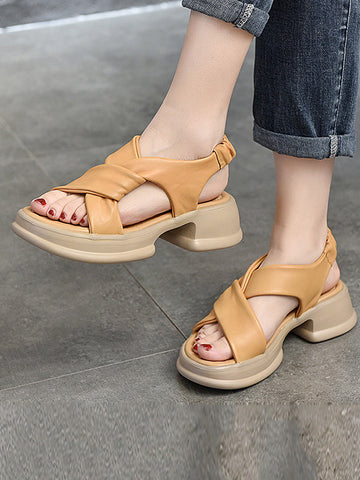 Open Toe Sandals Platform Shoes