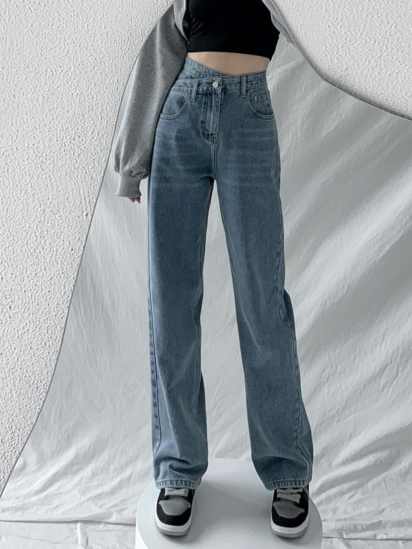 4 Colors High Waisted Jean Pants Bottoms