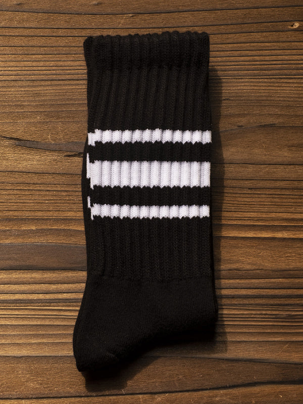 Elasticity Pleated Solid Color Socks