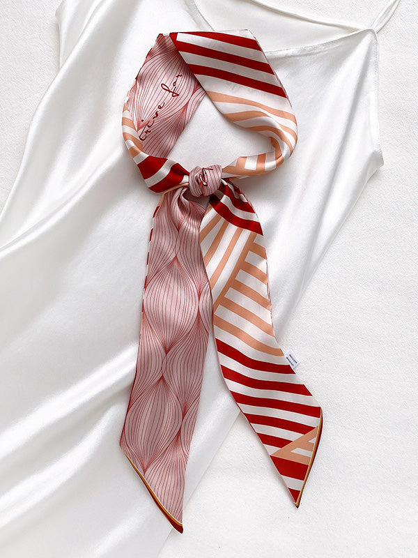 Urban Silk Imitation Striped Scarf