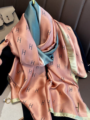 Letter Print Sun protection Shawl&Scarf