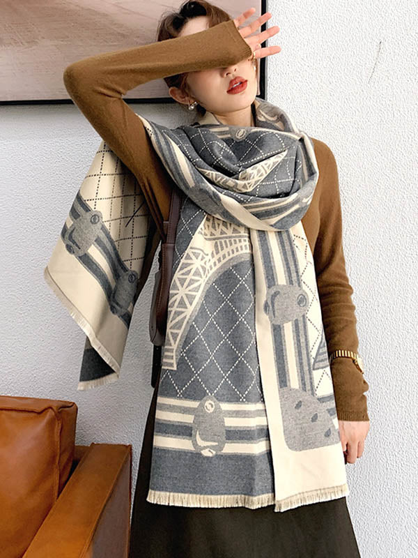 Original Warm Print Shawl&Scarf