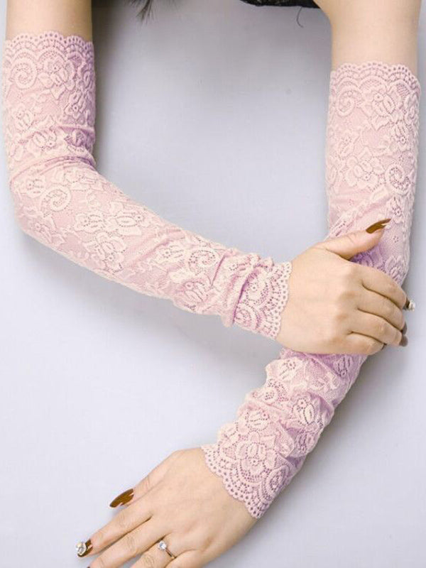 Original 7 Colors Lace Hollow Embroidered Sleevelet Accessories