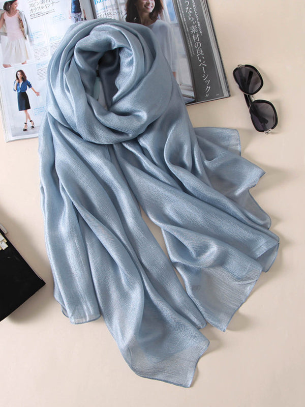 Keep Warm Solid Color Sun protection Wrap Scarf