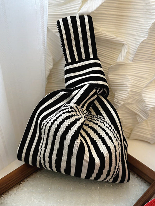 Striped Woven Handbag Bags Accessories