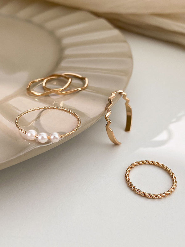 Simple Casual Chic Geometric Rings