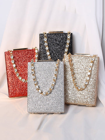 Chains Rhine Stones Handbags