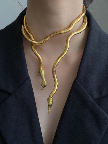 Statement Snake Shape Necklace