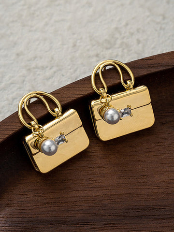 Geometric Rhine Stones Earrings Accessories