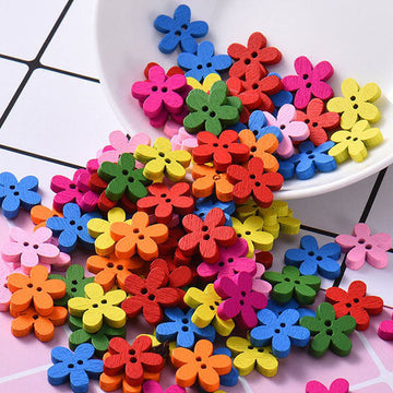 DIY Candy Color Flower Sewing Buttons