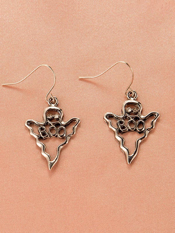 Halloween Pumpkin Skeleton Bat Earrings