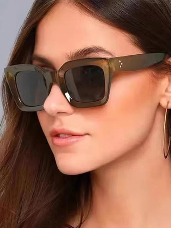 Geometric Sun-Protection Sunglasses Accessories