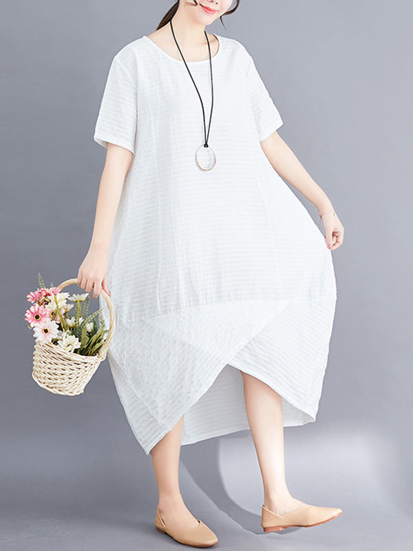 Casual Split-joint Midi Dress