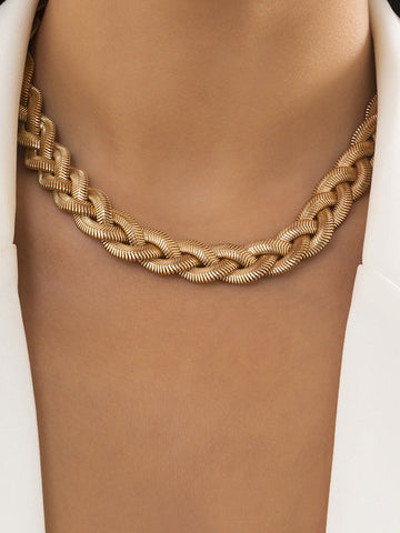 Adjustable Snake Chain Choker Necklace