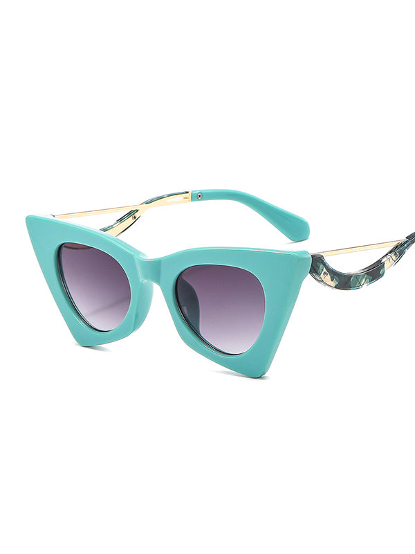 Geometric Hollow Sun-Protection Sunglasses Accessories