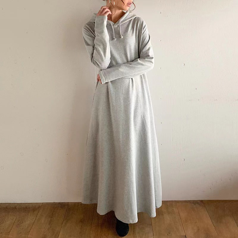 Cozy Dress | Loose-Fit Style Dress | Hooded Sweater Dress