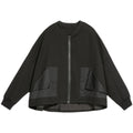 Loose A-Line Cape with Ruffled Hem Short Jacket