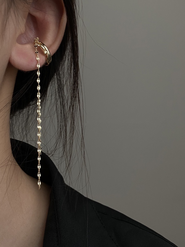 Hip-Hop Stylish Asymmetric Chain Single 1 Piece Earring