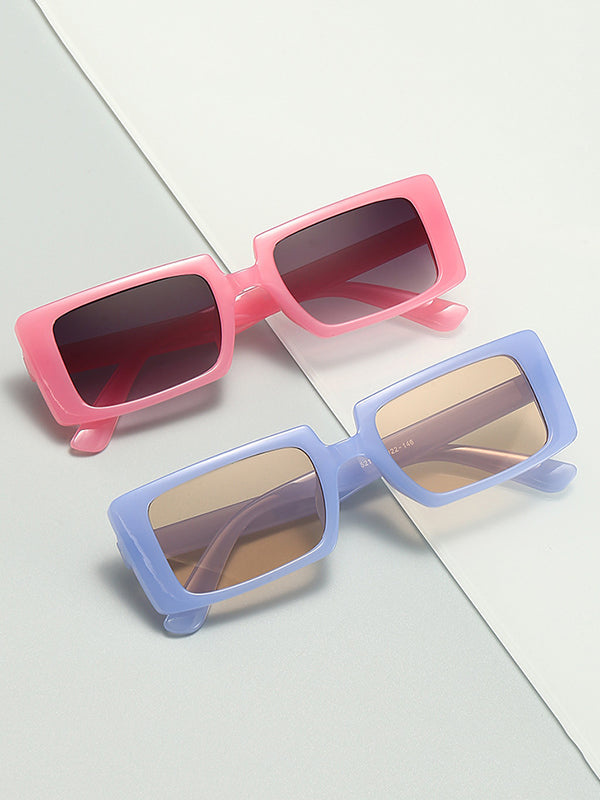 Geometric Sun-Protection Sunglasses Accessories