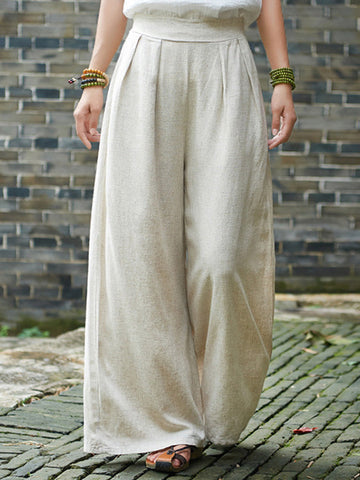 Vintage Casual Yoga Loose Wide Leg Pants